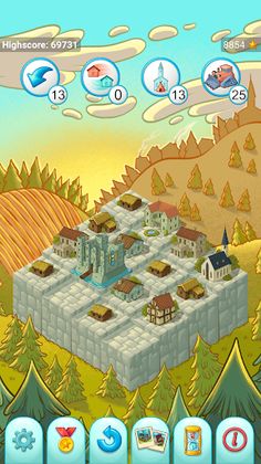 City 2048 Civilization Puzzle - Screenshot 3