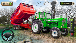 Tractor Trolley Drive Offroad - Screenshot 2