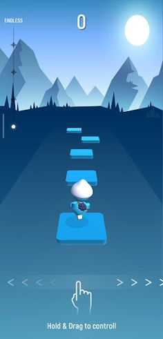 Smurf Cat Tiles Hop - Screenshot 1