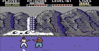 C64 Yie Ar Kung Fu - Screenshot 1