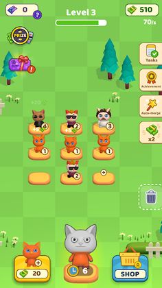 Kitties Town: Animal Merge - Screenshot 1