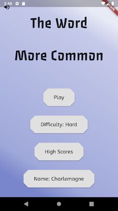 The Word More Common - Screenshot 1