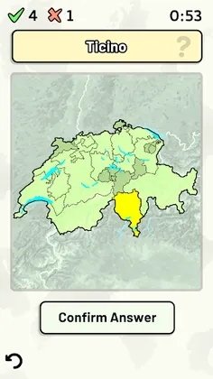 Swiss Cantons Quiz - Screenshot 1