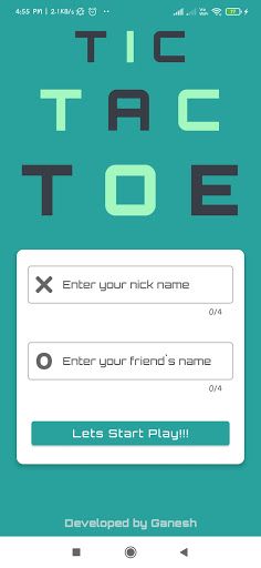 Tic Tac Toe : Play with friend - Screenshot 1