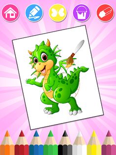 Dinosaurs Coloring Pages - Screenshot 2