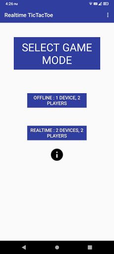 Realtime TicTacToe - Screenshot 1