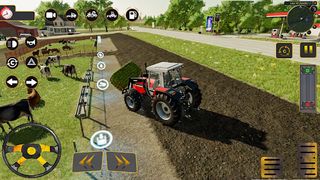 Village Farm Tractor Game Sim - Screenshot 2