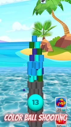 Knock Cans Match Color Ball - Screenshot 1