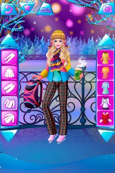Winter Dress Up Game For Girls - Screenshot 2