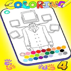 TITAN TV Man Coloring - Screenshot 4