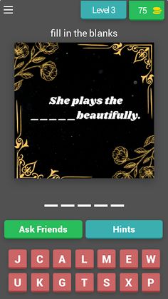Fill In The Blank Word Game - Screenshot 3