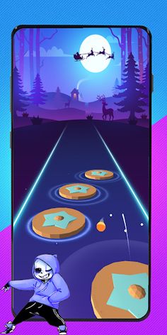 Sans Undertale Hop Dance tiles - Screenshot 1