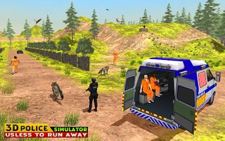 Police Car Van Driving Game 3D - Screenshot 1