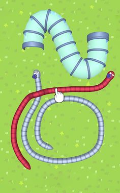 Worms Runners: Twisty Trails - Screenshot 2