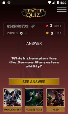 LeagueOfQuiz - See how much yo - Screenshot 3