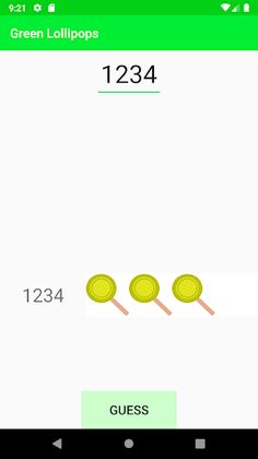 Green Lollipops - Guess Number - Screenshot 3