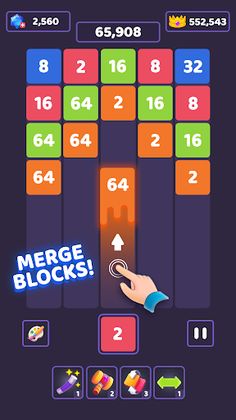 2048 Block Numbers Puzzle Game - Screenshot 1