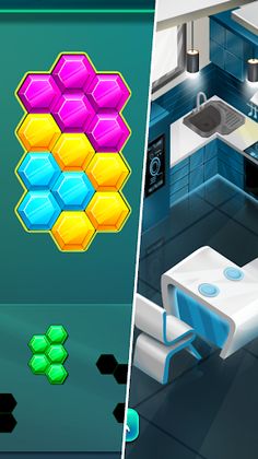 Hex Block Puzzle Games Offline - Screenshot 1