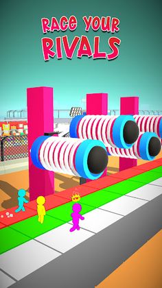 Stickman Battle Rush - Fun Rac - Screenshot 1