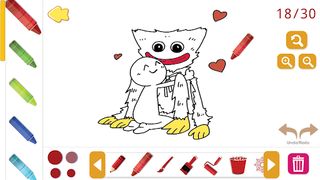 playtime kissy missy coloring - Screenshot 1