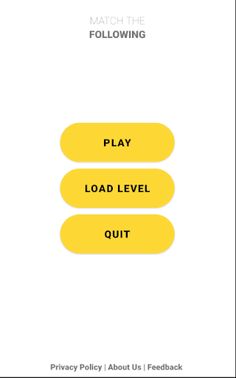 Match The Following - Screenshot 2