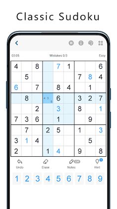 Sudoku - classic sudoku game - Screenshot 1