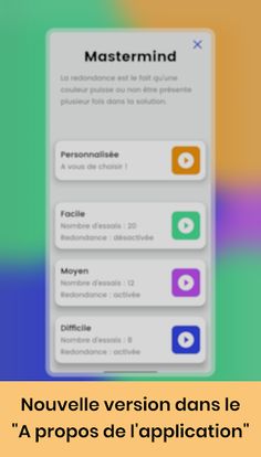 Mastermind game code breaker - Screenshot 2