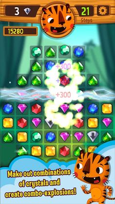 Tiger - The Gems Hunter Match3 - Screenshot 3