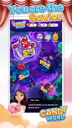 Candy Word: Crossword Game - Screenshot 3