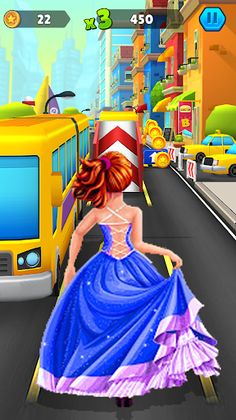 Subway Princess Rush Adventure - Screenshot 1
