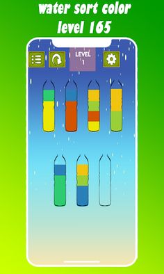 water sort color level 165 - Screenshot 1