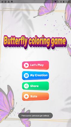 Butterfly Coloring Game - Screenshot 1