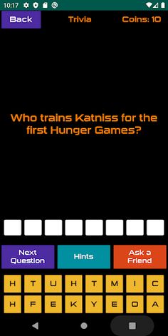 Quiz About Hunger Games - Screenshot 1