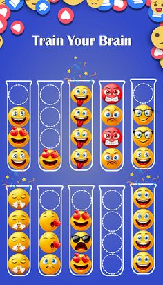 Emoji sort puzzle - Color Game - Screenshot 3