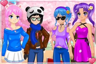 Anime Date Dress Up Girls Game - Screenshot 1