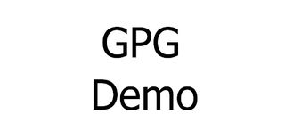 GPG Demo - Screenshot 1