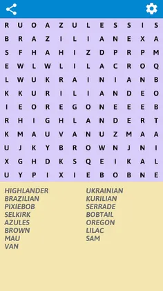Cats Word Search - Screenshot 4