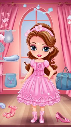 Little Girl Game Dress Up - Screenshot 1