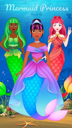 Mermaid Princess Dress Up - Screenshot 1