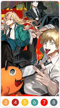 Chainsaw Man Coloring - Screenshot 1