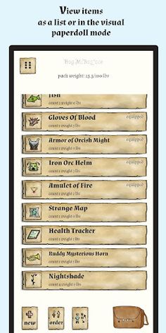 Haversack for D&D - Screenshot 2