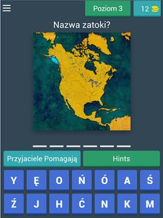 Morza i zatoki na mapie - quiz - Screenshot 4