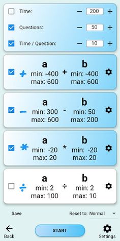 Calculation Game - Brain and M - Screenshot 2