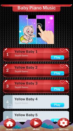 Piano Baby tiles yellow - Screenshot 1