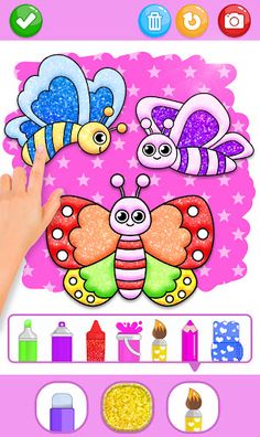 Butterfly Coloring Glitter - Screenshot 1