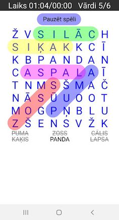 Vārdu meklēšana - krustvārdu m - Screenshot 2