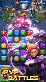Superhero & Puzzles Match3 RPG - Screenshot 4