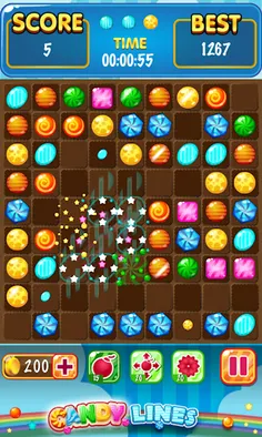 Candy Lines: Five in a row - Screenshot 4