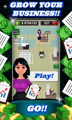 Idle office game. Manager girl - Screenshot 1