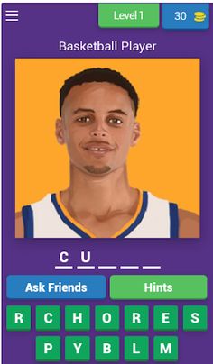 Guess The Basketball Player - Screenshot 1